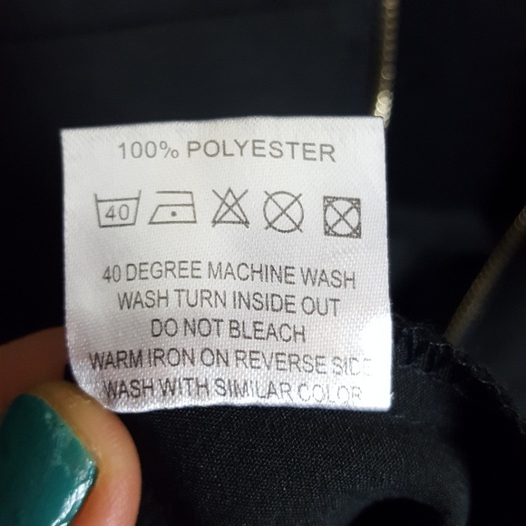 Missguided Black Low Side Party Dress Size 8 US - Picture 8 of 8